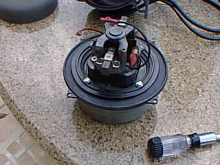 blower motor separated from housing... wires removed.